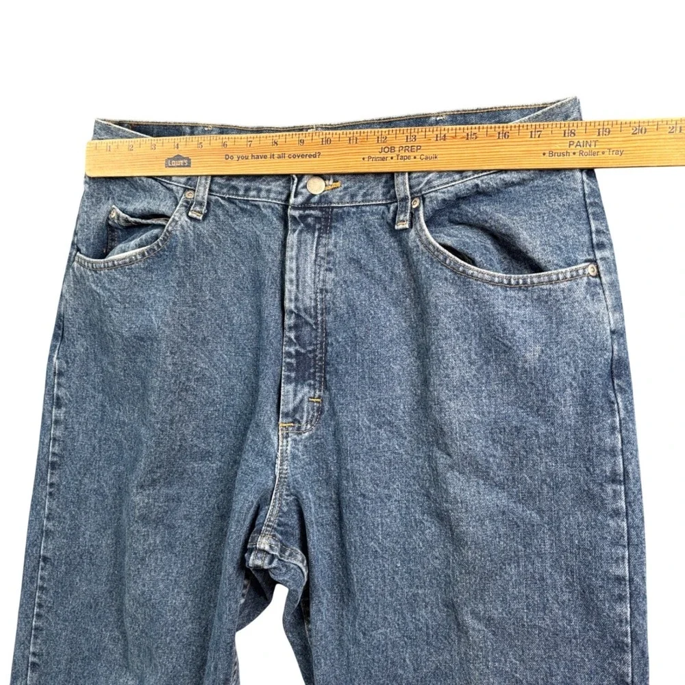 Wrangler Jeans Mens 36x32 (Tag 38x34) Blue Relaxed Fit Denim Pants Western
